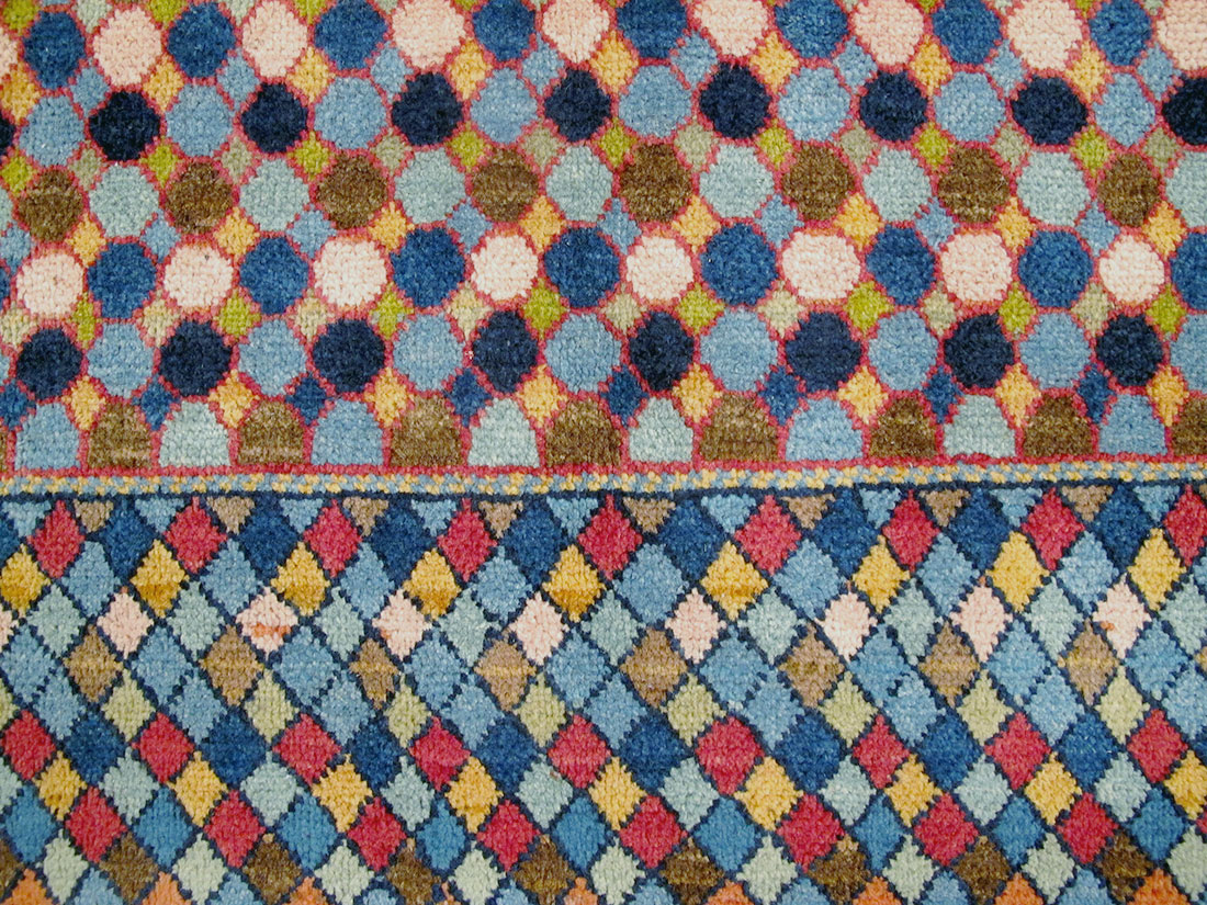 Vintage Persian Kashan Rug, No.25933 - Staging