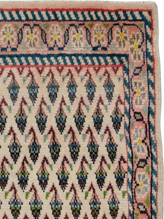 Vintage Persian Hamadan Rug, No.25940 - Staging