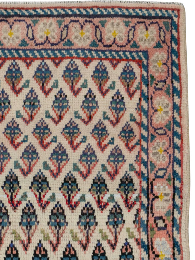 Vintage Persian Hamadan Rug, No.25940 - Staging