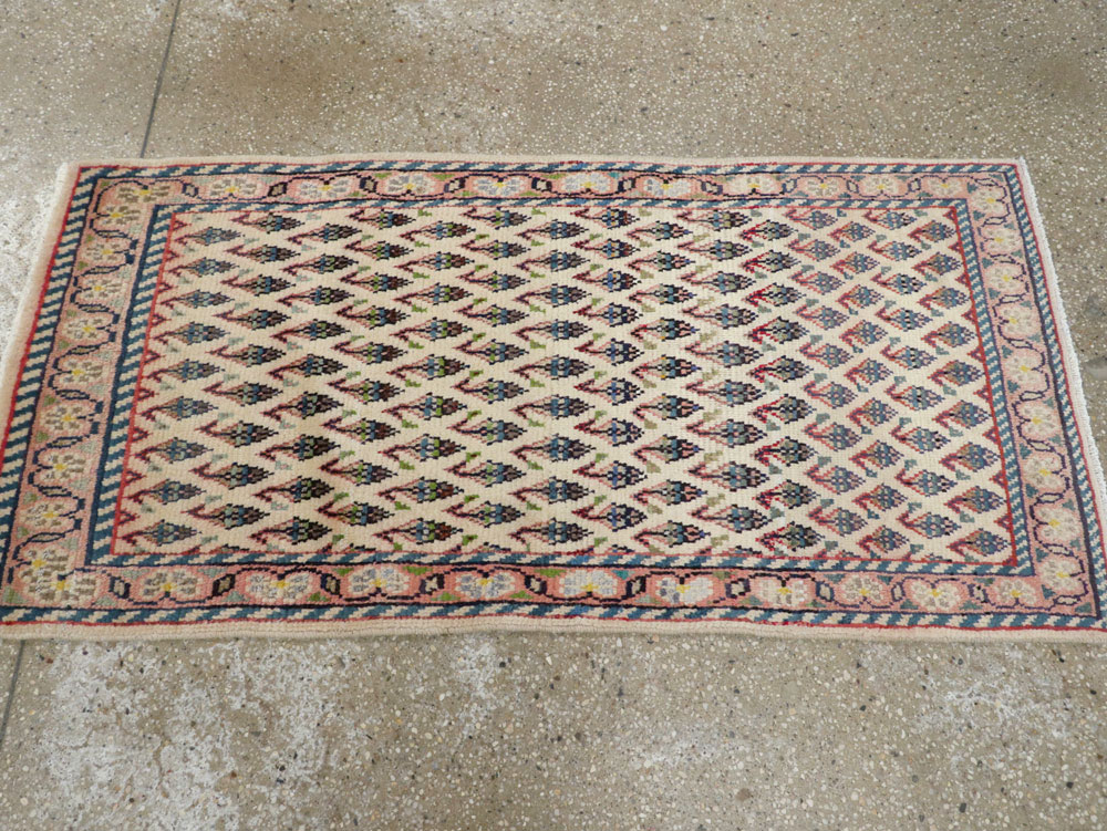 Vintage Persian Hamadan Rug, No.25940 - Staging