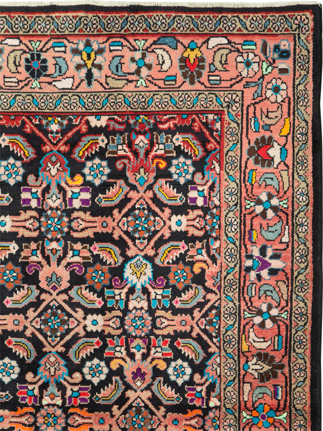 Vintage Persian Mahal Gallery Carpet, No.25943 - Staging