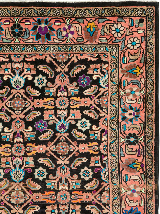 Vintage Persian Mahal Gallery Carpet, No.25943 - Staging