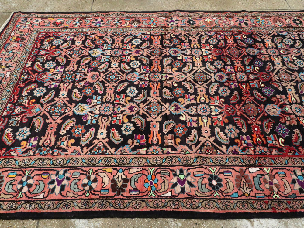 Vintage Persian Mahal Gallery Carpet, No.25943 - Staging