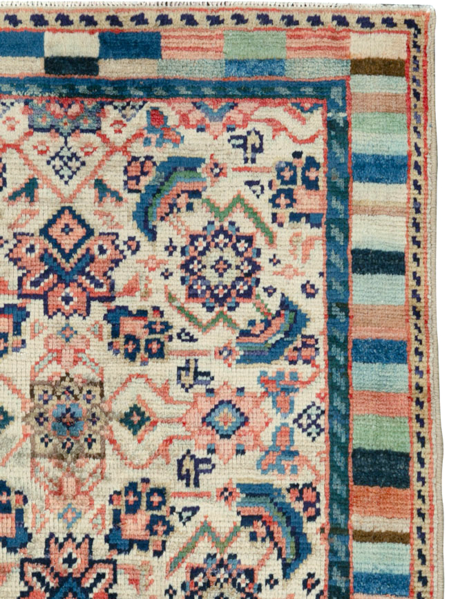 Vintage Persian Hamadan Rug, No.25947 - Staging