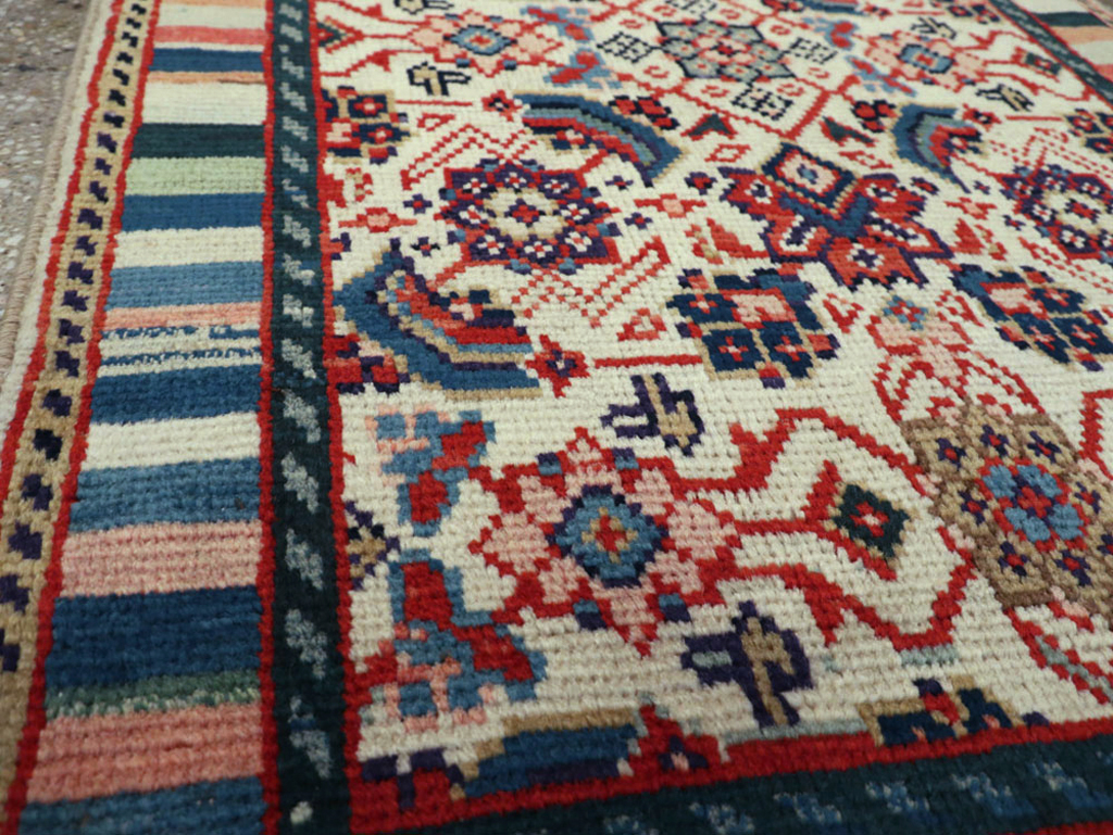 Vintage Persian Hamadan Rug, No.25947 - Staging