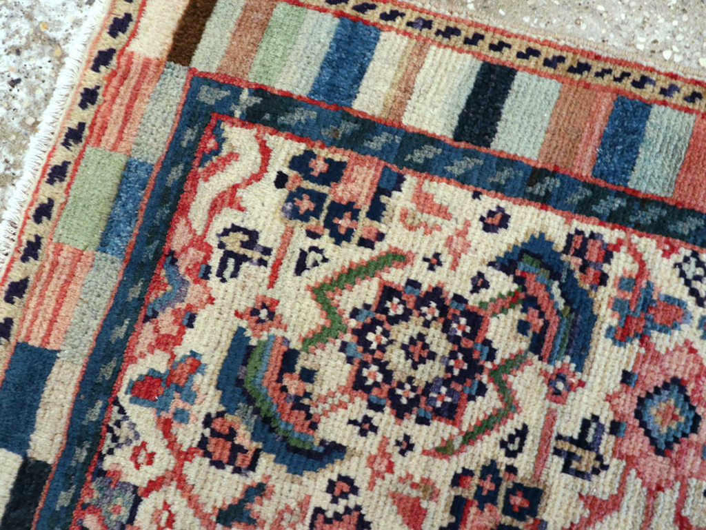Vintage Persian Hamadan Rug, No.25947 - Staging