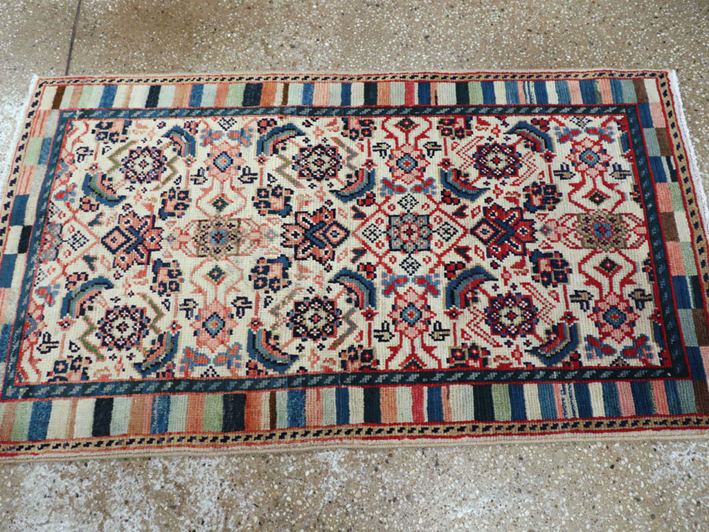 Vintage Persian Hamadan Rug, No.25947 - Staging
