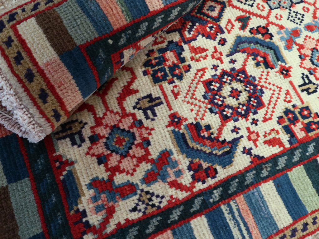 Vintage Persian Hamadan Rug, No.25947 - Staging