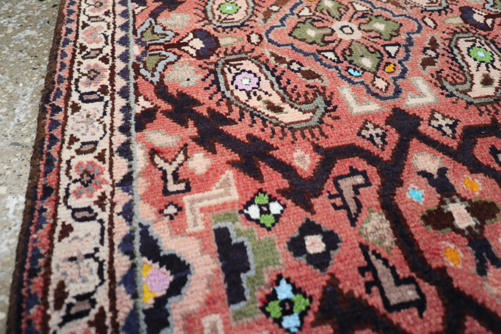 Vintage Persian Hamadan Rug, No.25953 - Staging