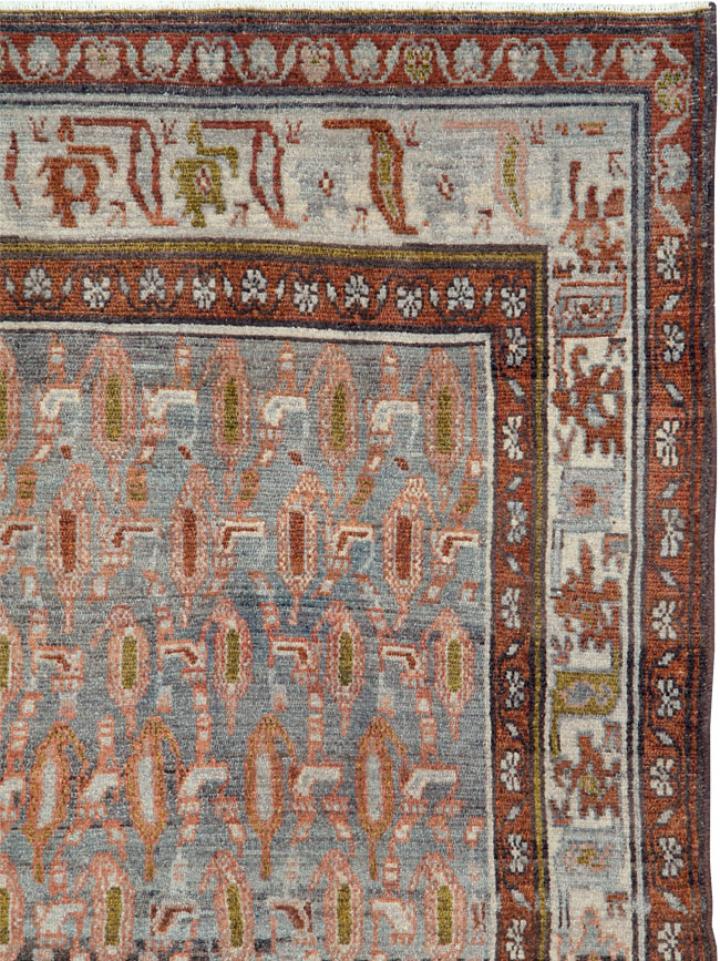 Vintage Persian Malayer Rug, No.25958 - Staging