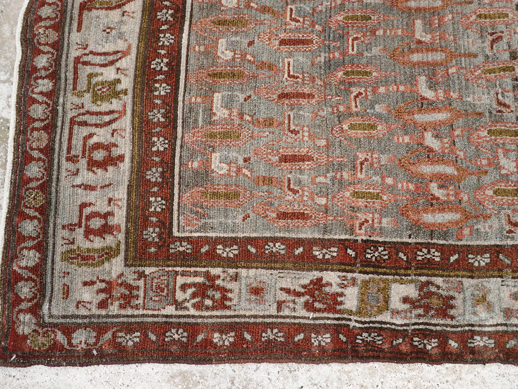 Vintage Persian Malayer Rug, No.25958 - Staging
