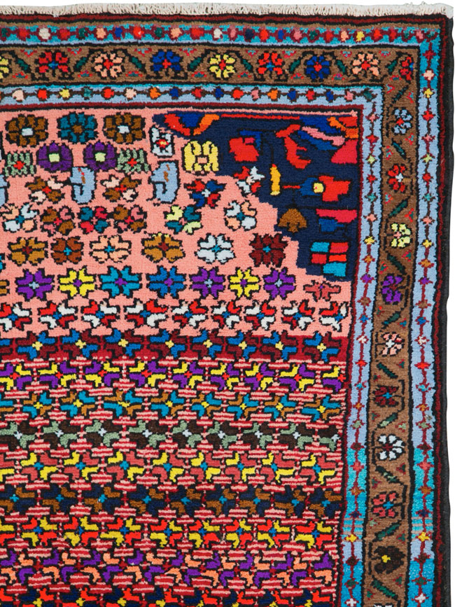 Vintage Persian Hamadan Runner, No.25959 - Staging