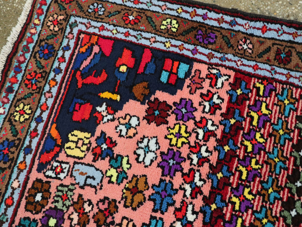 Vintage Persian Hamadan Runner, No.25959 - Staging