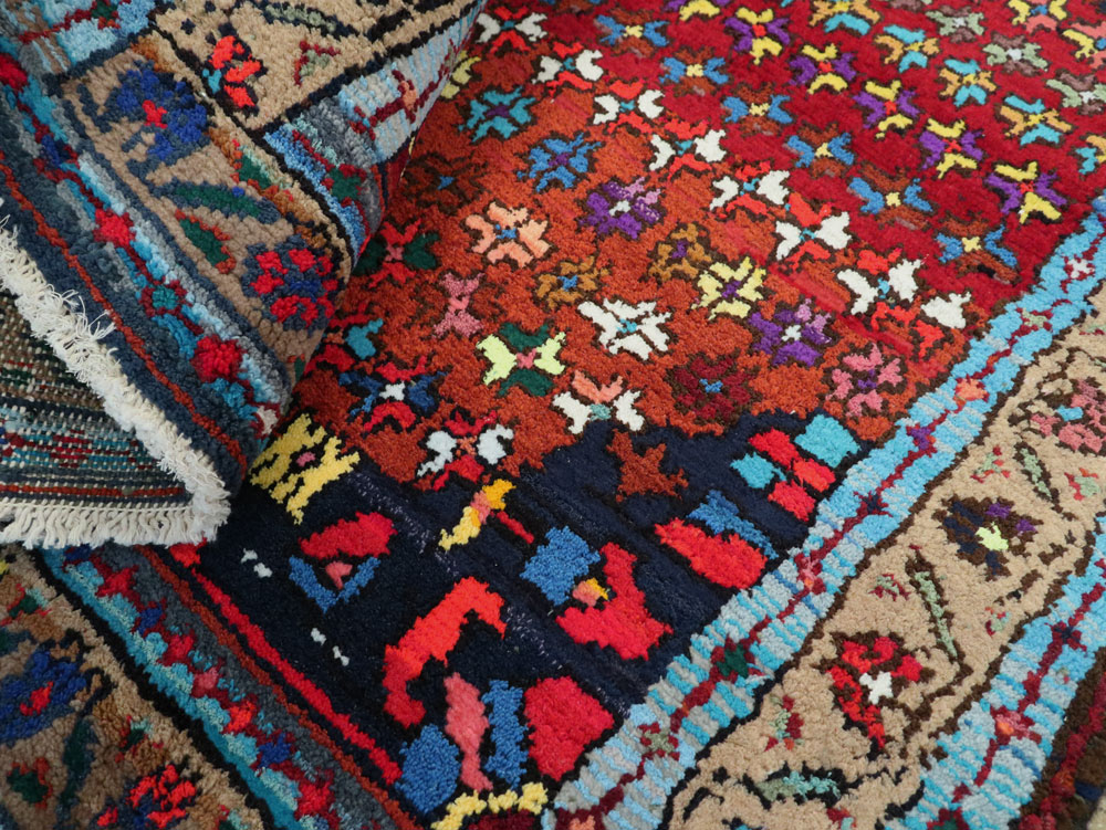 Vintage Persian Hamadan Runner, No.25959 - Staging