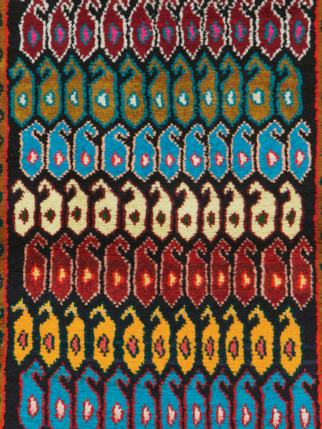Vintage Persian Hamadan Rug, No.25963 - Staging