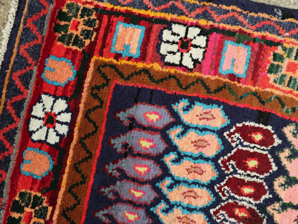Vintage Persian Hamadan Rug, No.25963 - Staging