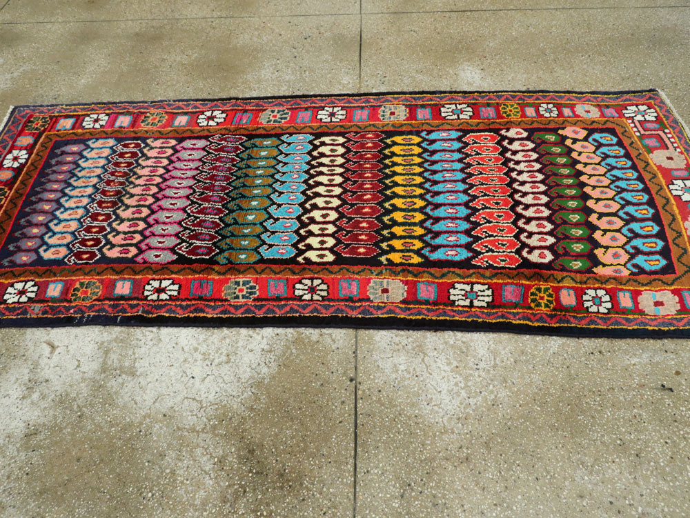Vintage Persian Hamadan Rug, No.25963 - Staging
