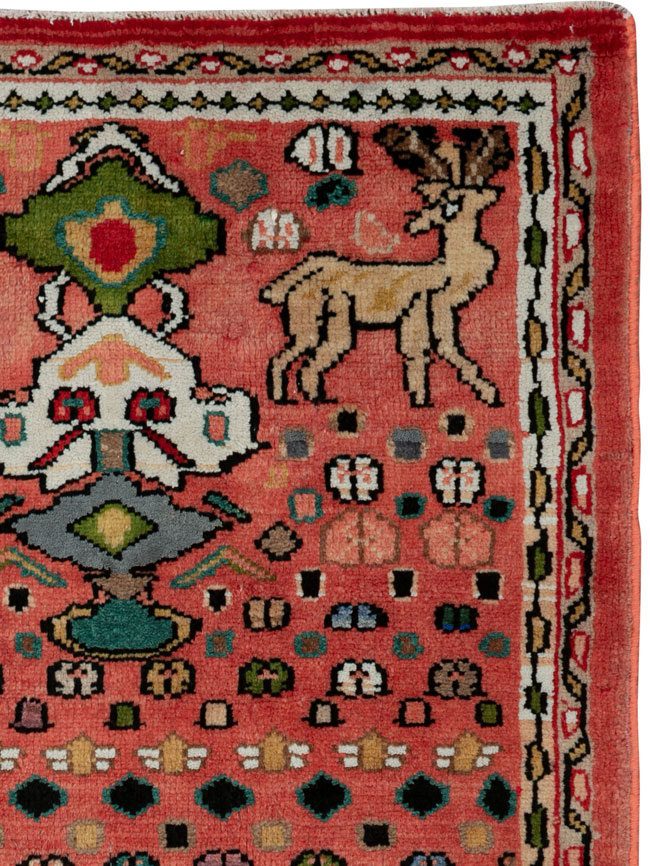 Vintage Persian Mahal Rug, No.25964 - Staging