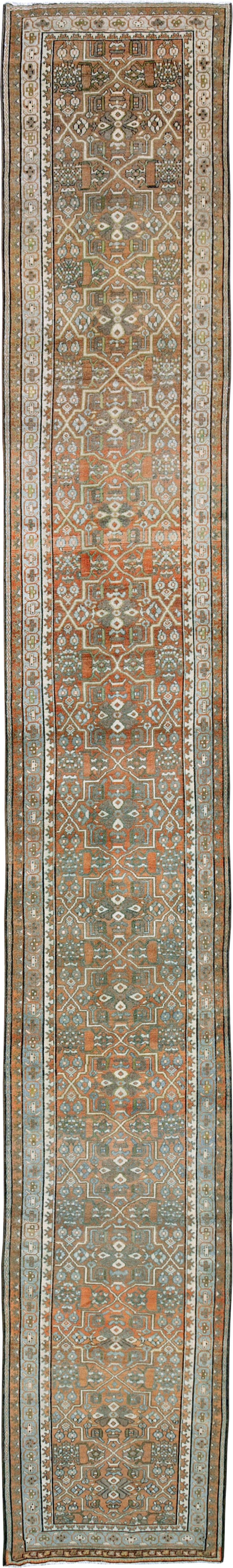 Vintage Persian Malayer Runner, No.25987 - Staging