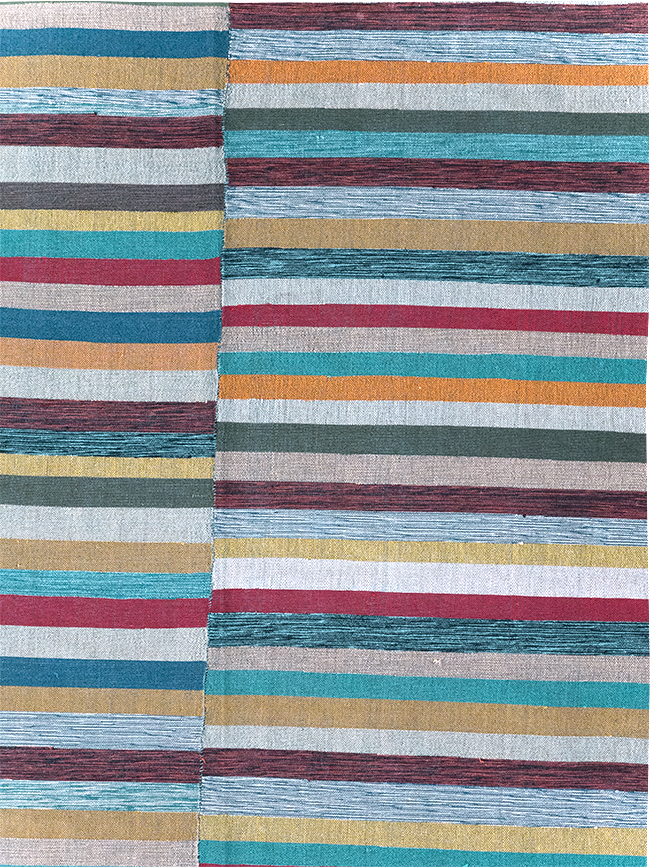 Modern Turkish Flatweave Kilim, No.25994 - Staging