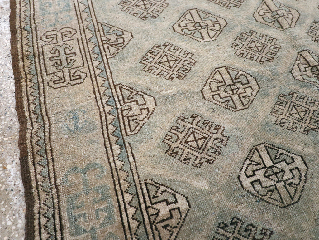 Vintage Persian Kurd Square Accent Rug, No.26008 - Staging