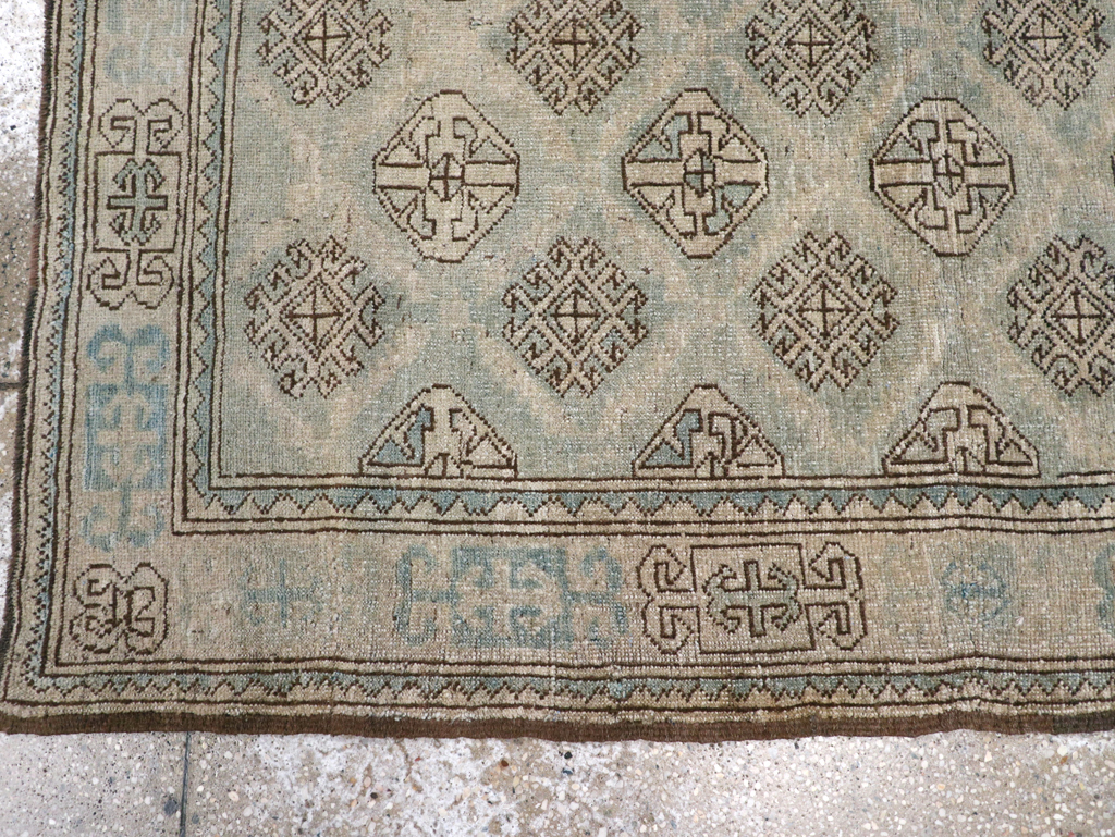 Vintage Persian Kurd Square Accent Rug, No.26008 - Staging