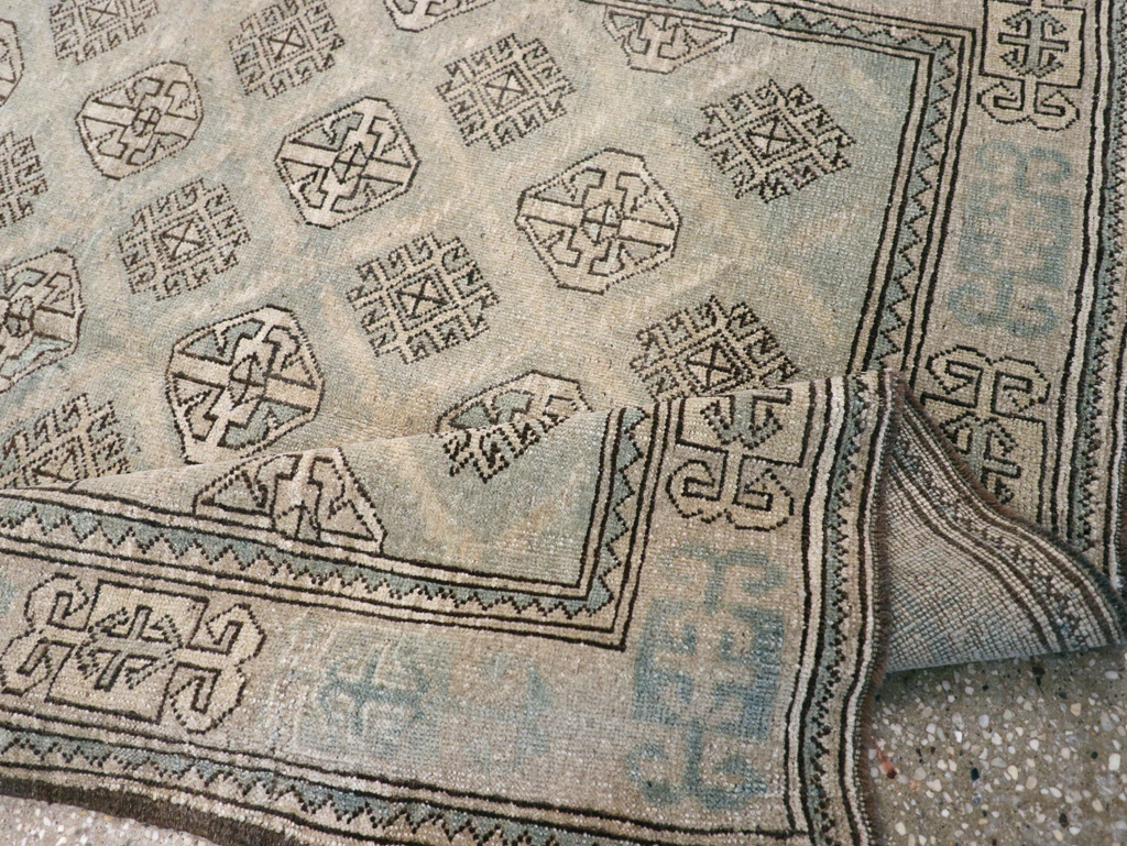 Vintage Persian Kurd Square Accent Rug, No.26008 - Staging