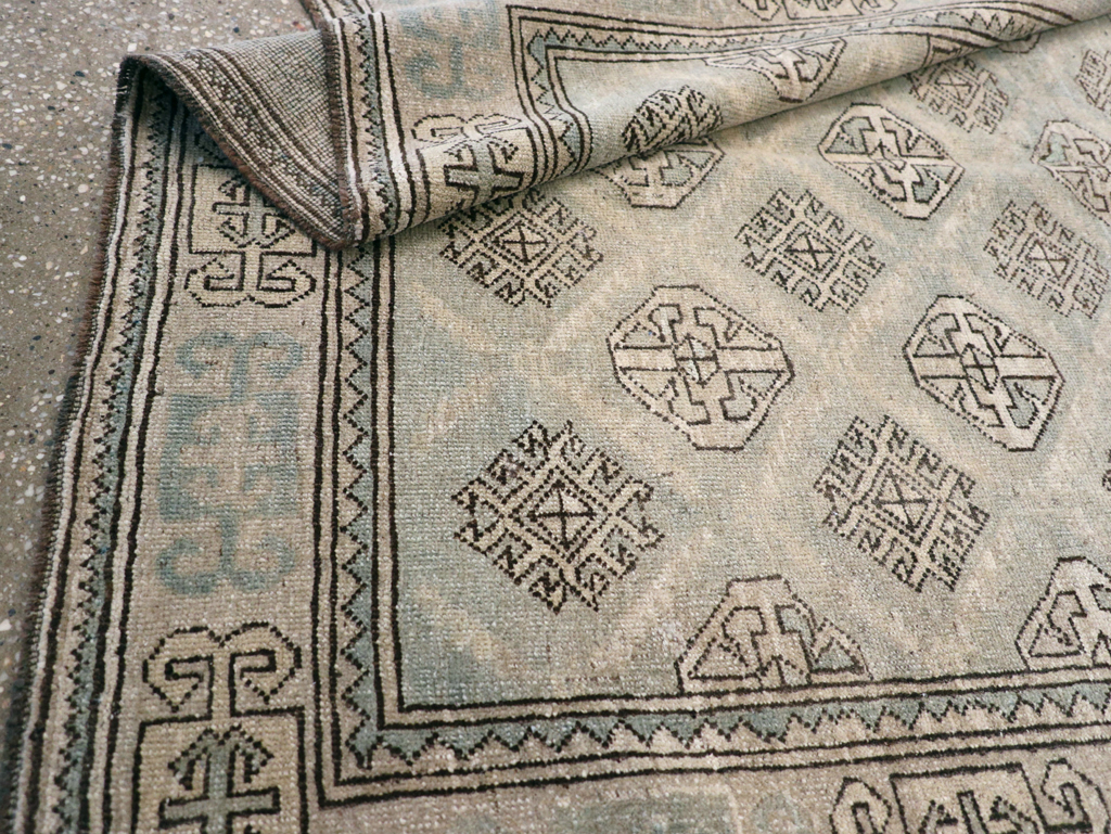 Vintage Persian Kurd Square Accent Rug, No.26008 - Staging