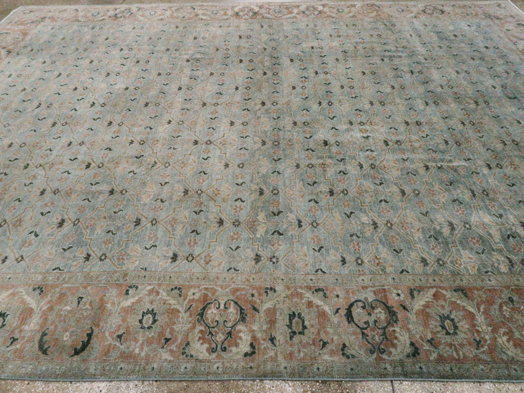 Antique Persian Mahal Carpet, No.26010 - Staging