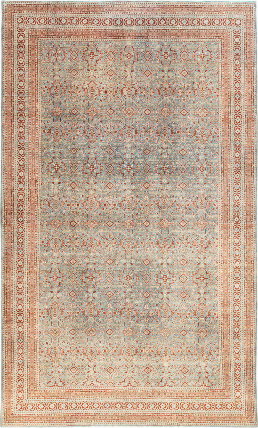 Antique Persian Tabriz Large Carpet, No.26013 - Staging