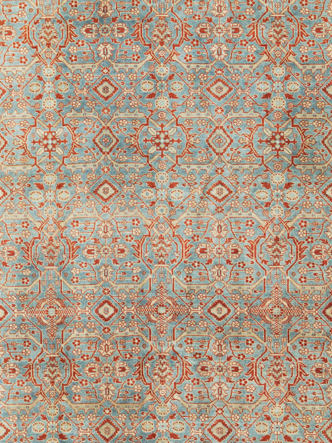 Antique Persian Tabriz Large Carpet, No.26013 - Staging
