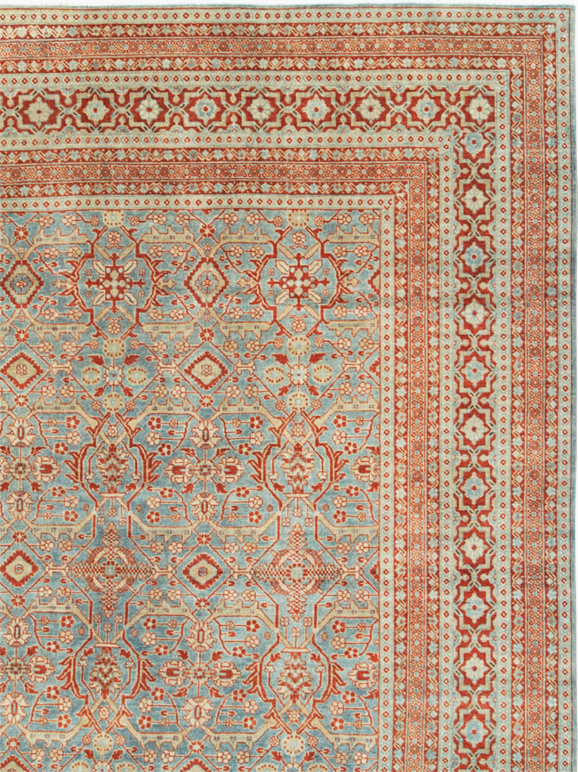 Antique Persian Tabriz Large Carpet, No.26013 - Staging