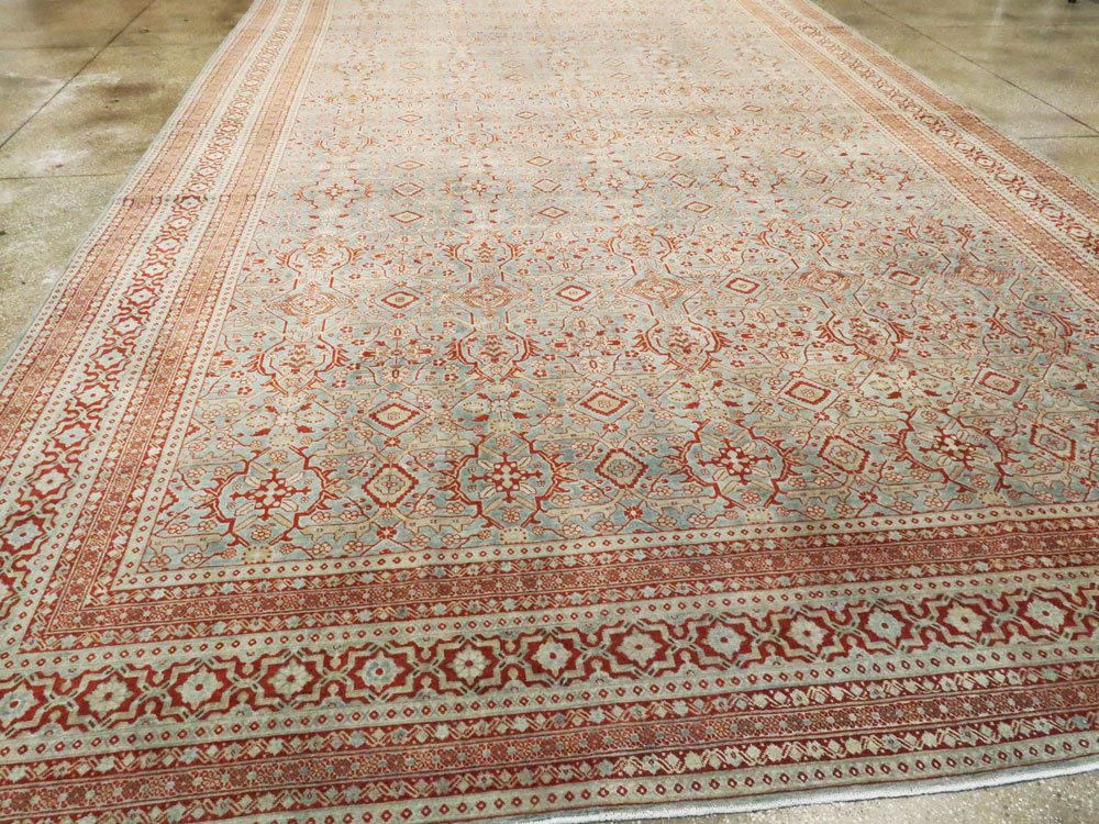 Antique Persian Tabriz Large Carpet, No.26013 - Staging