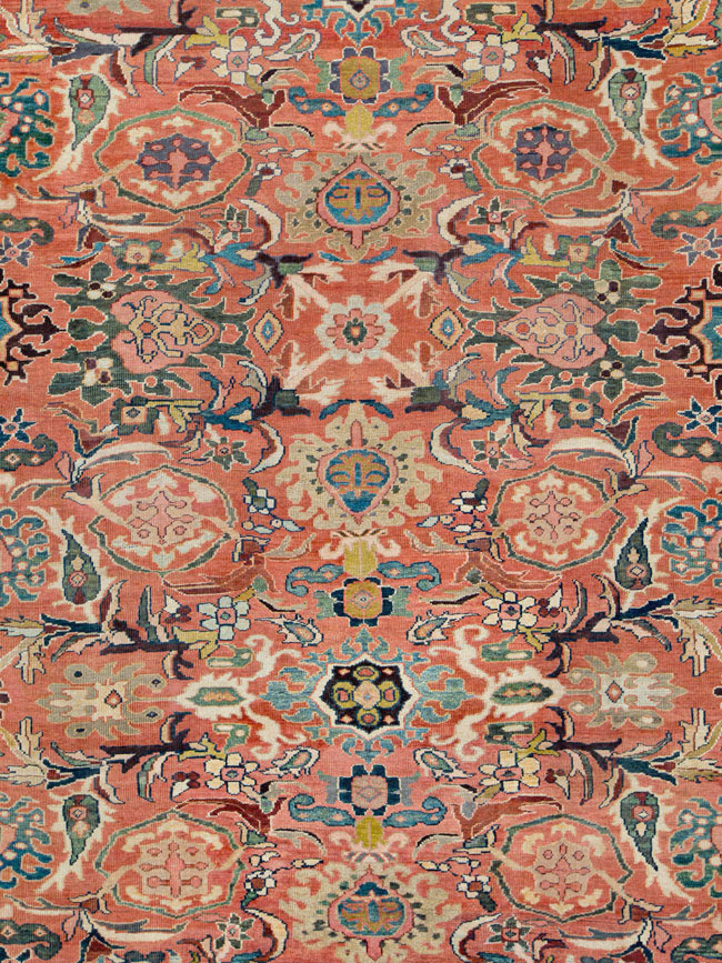 Antique Persian Sultanabad Carpet, No.26014 - Staging