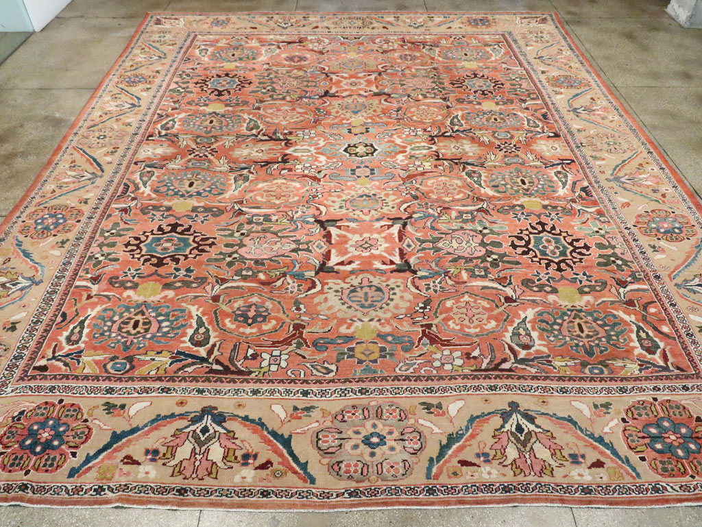 Antique Persian Sultanabad Carpet, No.26014 - Staging