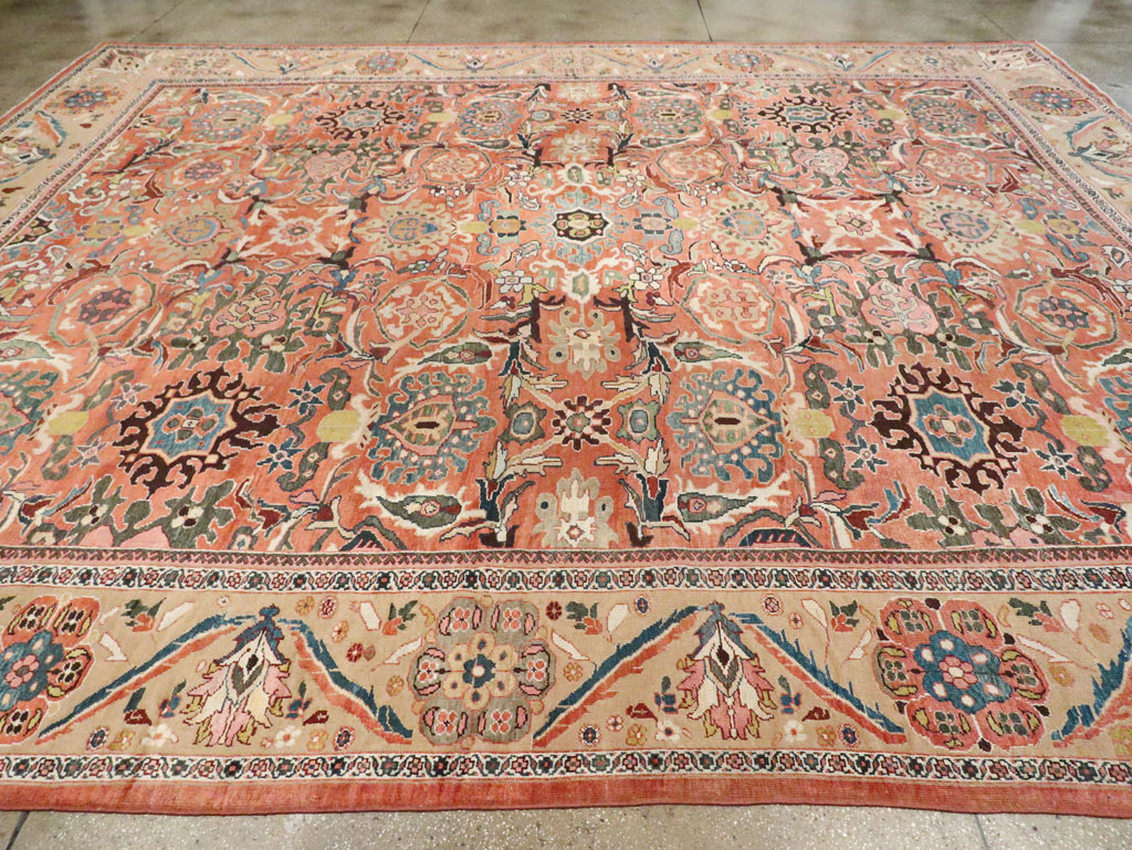 Antique Persian Sultanabad Carpet, No.26014 - Staging