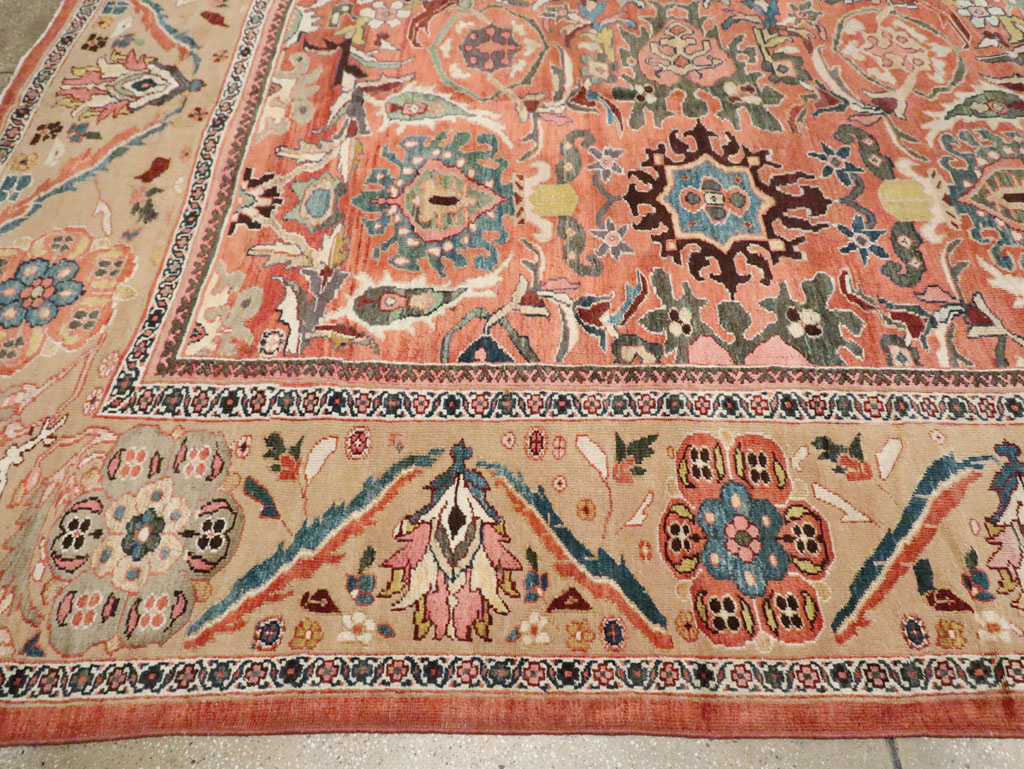 Antique Persian Sultanabad Carpet, No.26014 - Staging