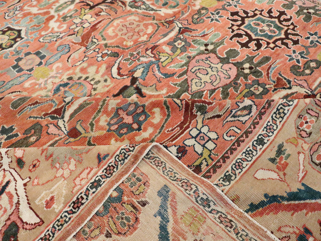 Antique Persian Sultanabad Carpet, No.26014 - Staging