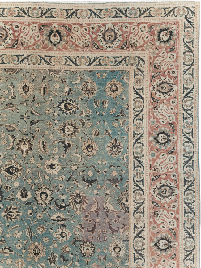 Antique Persian Tabriz Carpet, No.26015 - Staging
