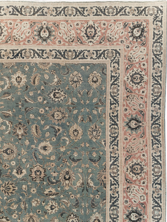 Antique Persian Tabriz Carpet, No.26015 - Staging