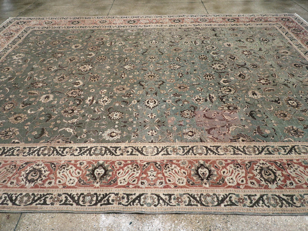 Antique Persian Tabriz Carpet, No.26015 - Staging