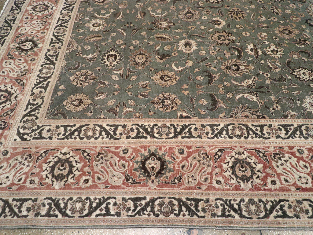 Antique Persian Tabriz Carpet, No.26015 - Staging