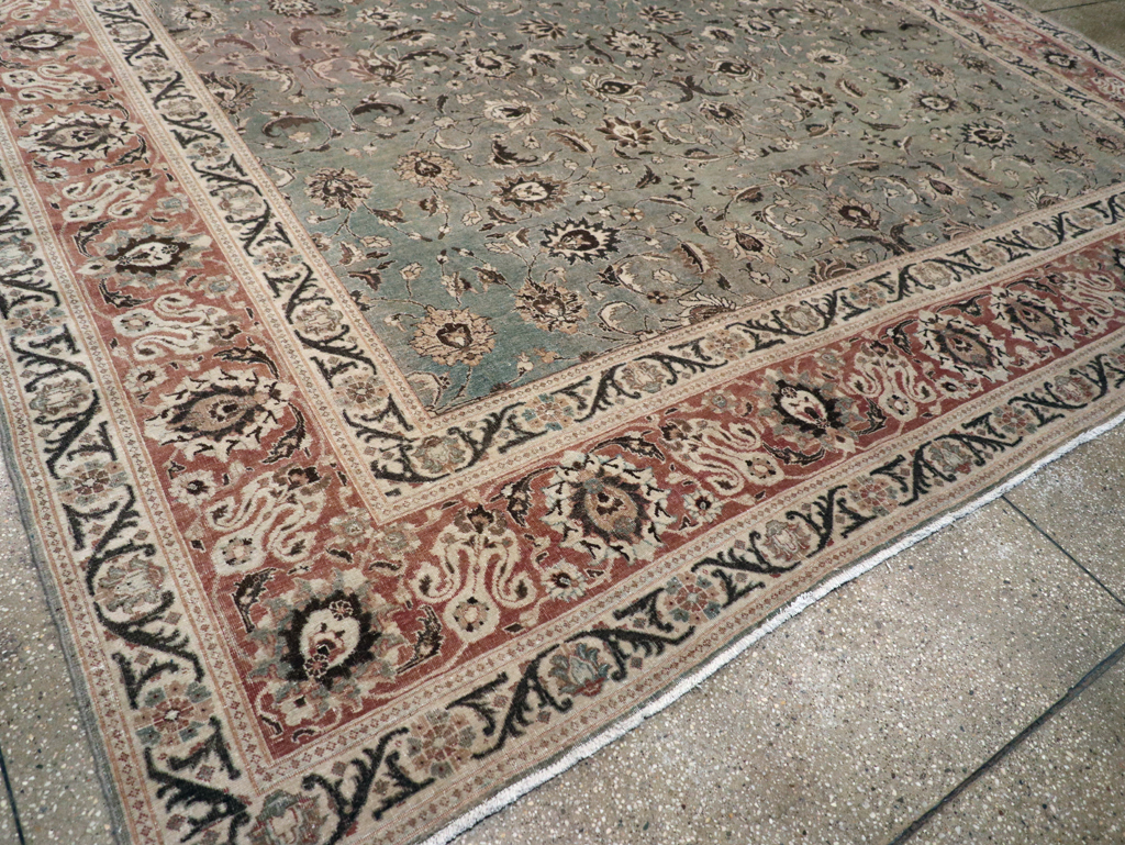 Antique Persian Tabriz Carpet, No.26015 - Staging