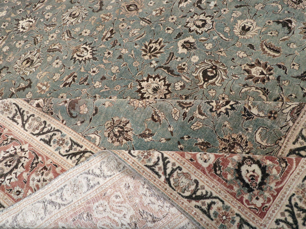 Antique Persian Tabriz Carpet, No.26015 - Staging