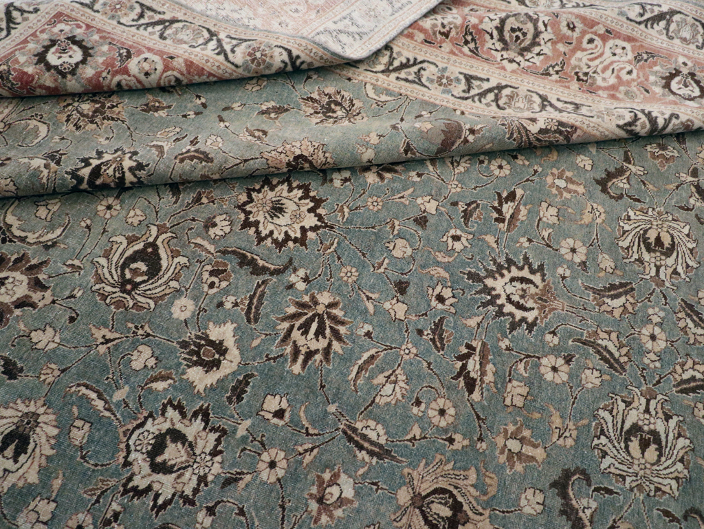 Antique Persian Tabriz Carpet, No.26015 - Staging