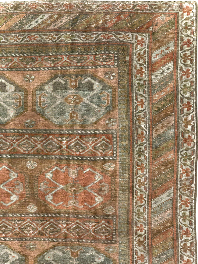 Antique Persian Kurd Bidjar Rug, No.26022 - Staging
