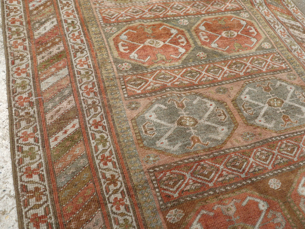 Antique Persian Kurd Bidjar Rug, No.26022 - Staging