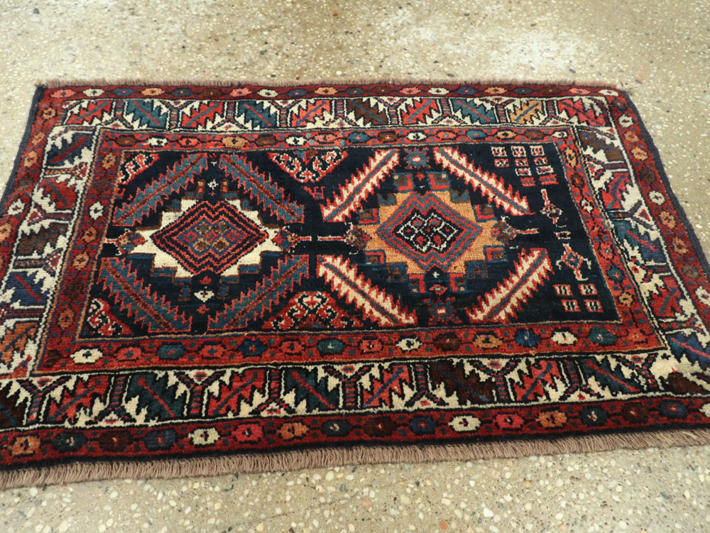 Antique Persian Veramin Rug, No.26035 - Staging