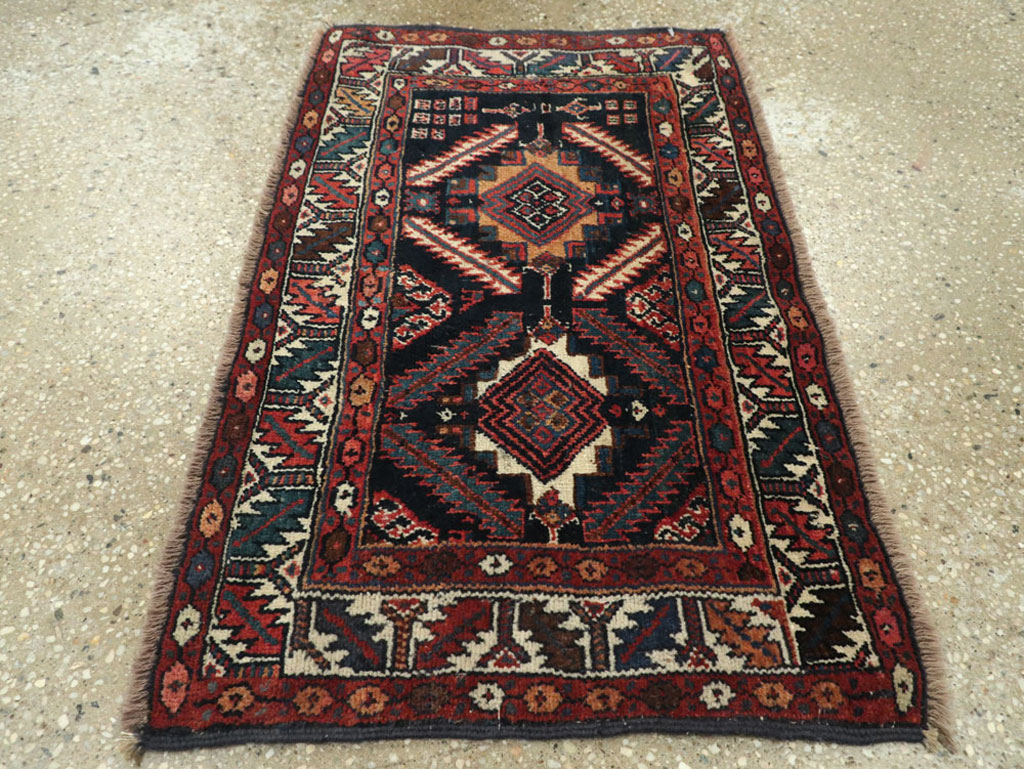 Antique Persian Veramin Rug, No.26035 - Staging