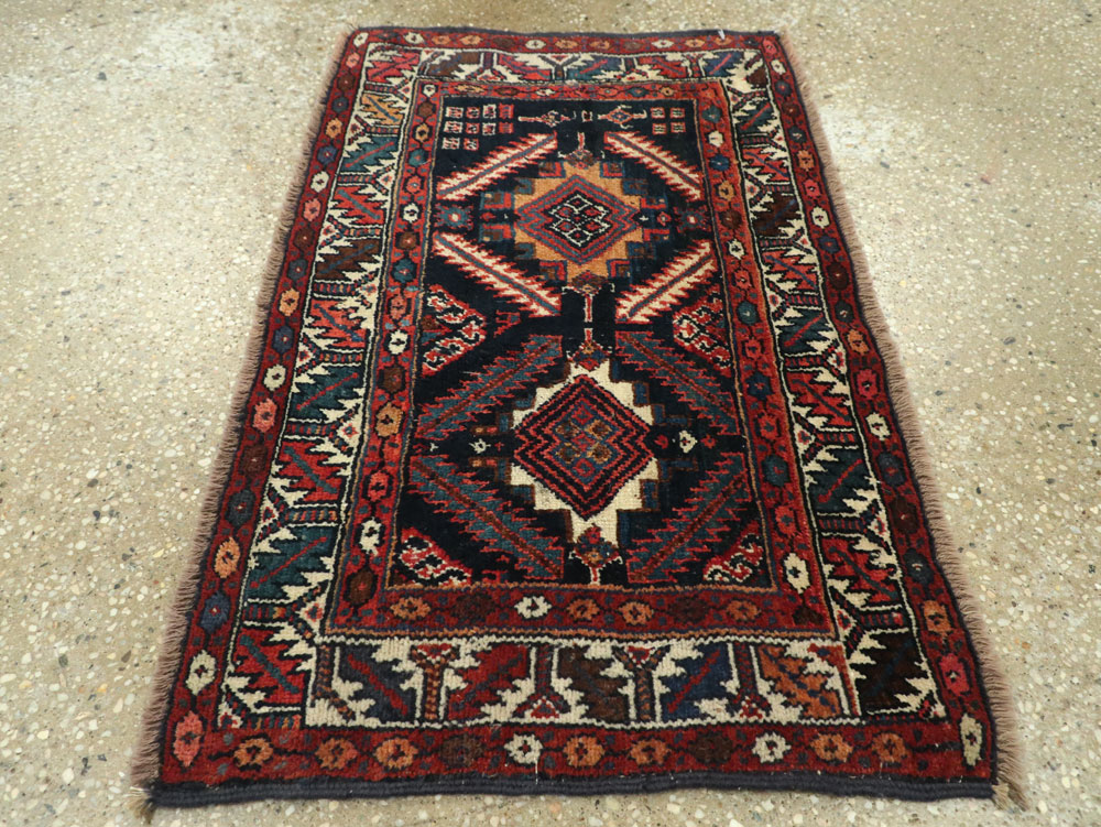 Antique Persian Veramin Rug, No.26035 - Staging
